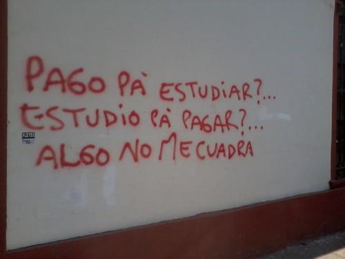 unpaislibre:  Pago pa´estudiar, estudio pa´pagar. Algo no me cuadra