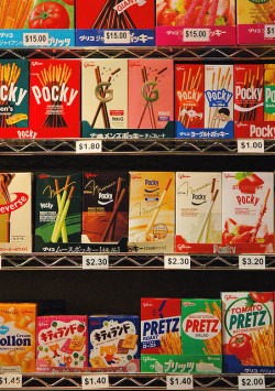 japanlove:  Wall of Pocky by nep on Flickr.