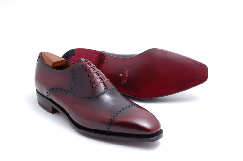 Corthay Captoe Oxford Kleber 001 Last, Lie de Vin