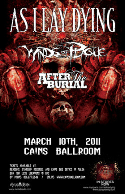 Great show! I shook hands with Tim Lambesis like a million times this night. After the burial was awesome too! 