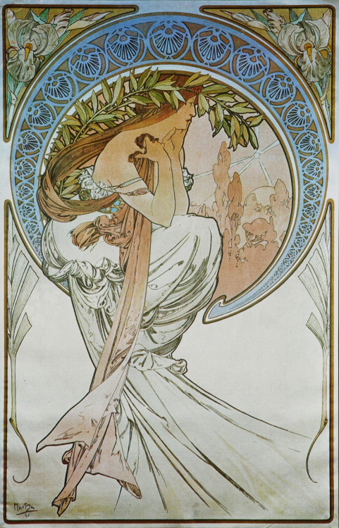 More pieces from Art Nouveau genius Mucha. His over-popularity took its toll and at the time of his 