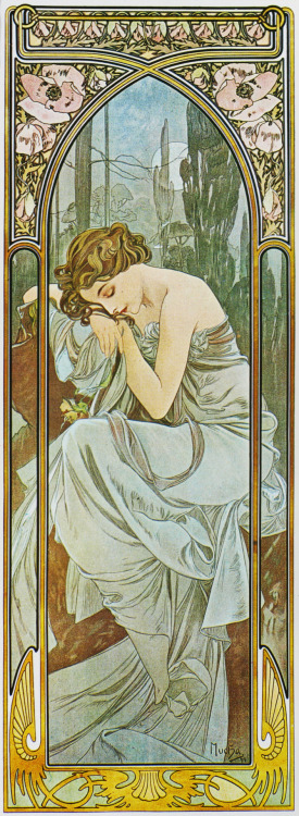 More pieces from Art Nouveau genius Mucha. His over-popularity took its toll and at the time of his 