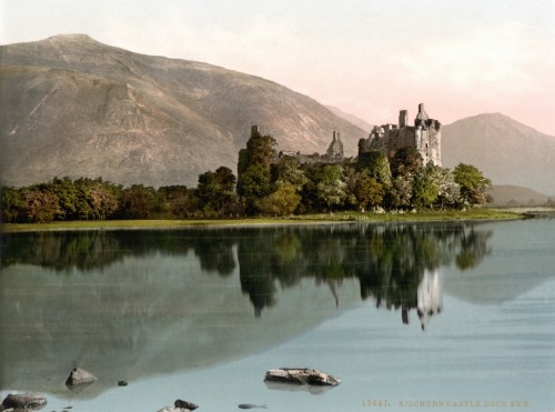 Kilchurn Castle is a ruined 15th century structure on the northeastern end of Loch Awe, in Argyll an