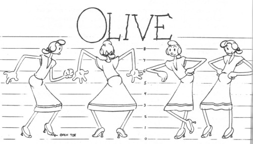 Olive model sheet.