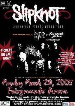 slipknot with lamb of god in OKC 2005,awesome