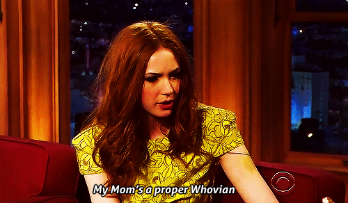 doctorwho:  “My mom is a proper Whovian.” Kaz on The Late Late Show with Craig Ferguson 