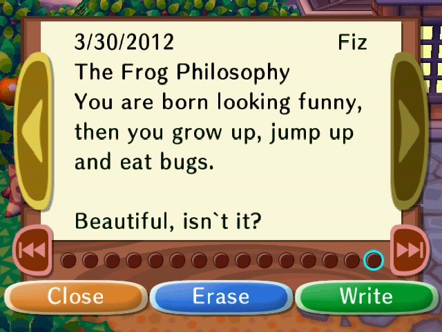 frog talk!
