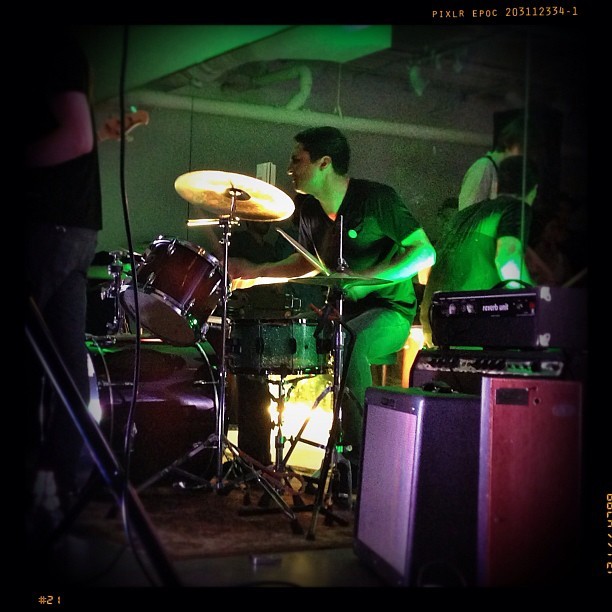 Matt killin it on the drums (Taken with instagram)