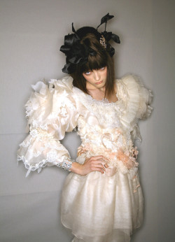 Vlada Roslyakova backstage Christian Lacroix Spring 2007 Haute Couture