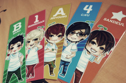 dropletsofcolor:   I made these bookmarks for my cousin’s birthday but I would like to share them with you guys as well ^^You can download these bookmarks at my Deviantart page! I suggest printing them onto A4 sized art card and laminating them or