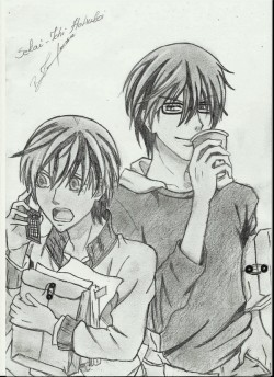 akikoyaoi:  Ritsu &amp; Masamune en un dibujo :)  Nicely drawn^^.
