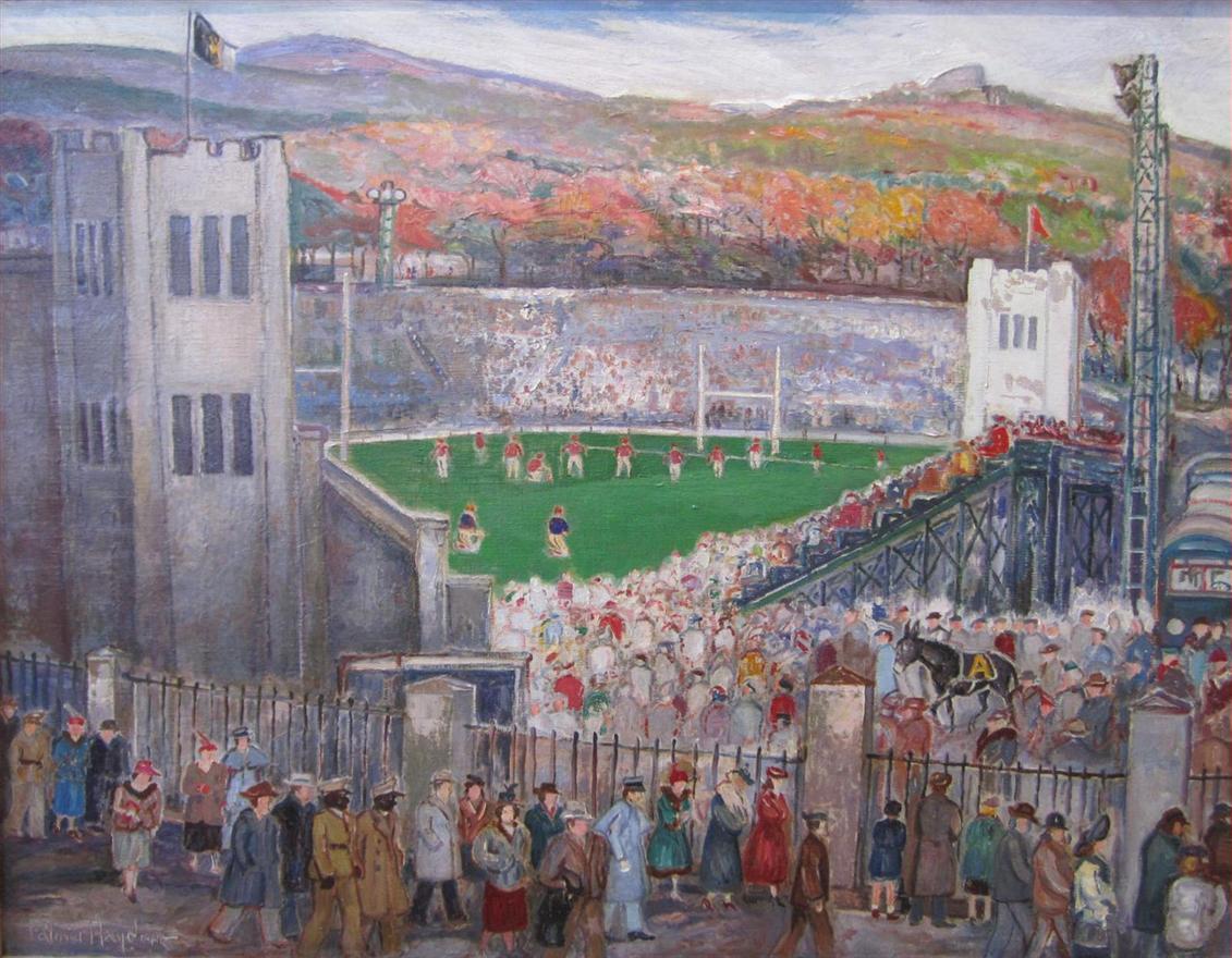 missfolly:  Palmer Hayden: Mitchie Field, West Point (ca. 1950-1955) 