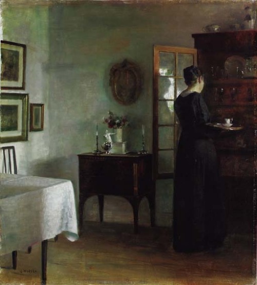 A quiet morning, Carl Vilhelm Holsoe. Danish (1863 - 1935)
