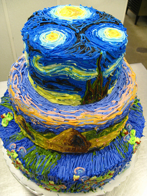 permanentpetrichor:  becauseiwastoldto:  dubiousmerit:  amo-nymous:  overestimatedunderestimater:  That’s one legit cake  This really takes the cake  Vincent Van Cake  Might as well go kill myself.  Don’t kill yourself, making this is probably a piece