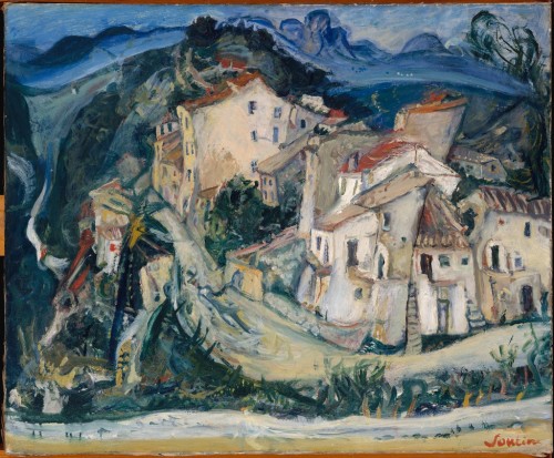 View of Cagnes, by Chaïm Soutine, Metropolitan Museum of Art, New York City.