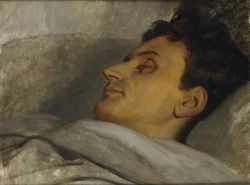 Brazenswing:  Ary Scheffer: Armand Carrel 1800-36 On His Deathbed, 1836. 