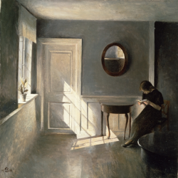  Peter Vilhelm Ilsted, Girl Reading a Letter in an Interior, 1908 