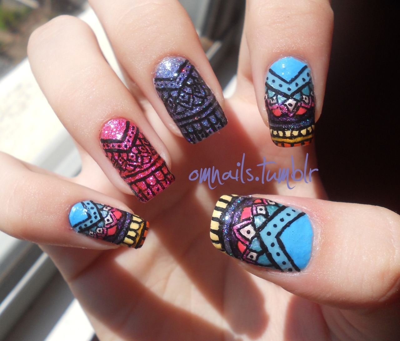 Psychedelic nail art (Upscaled and cleaned) : r/aiArt