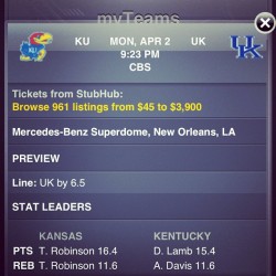 Anybody else notice the name of the Dome? #UK #GoBigBlue #WeAreUK #BBN #MercedesBenz #SuperDome #NewOrleans #BlueOrleans #Leggo #Championship #NCAATournament #iphoneography #like #ig #instagram  (Taken with instagram)