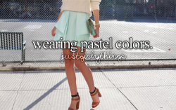 Recently, I’ve come to like pastel