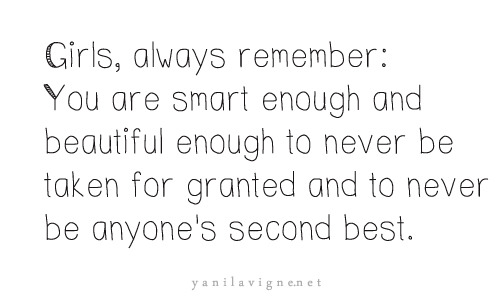 Never give up.