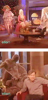 odschis:  Ellen scares her guests on her show 