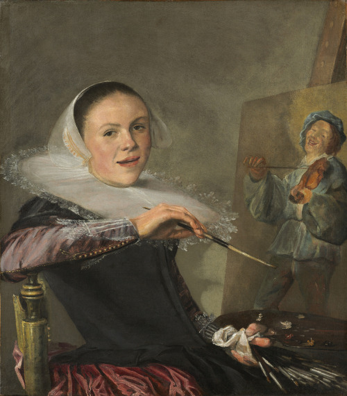 Self-Portrait [c.1630]Judith Leyster - one of three significant women artists in Dutch Golden Age pa