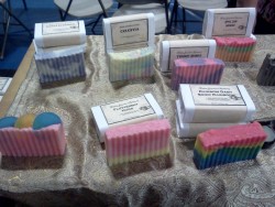 youdumbdominick-might-be-a-brony:  So does anyone remember the Rainbow Dash soap that got a lot of notes. Well the lovely ladies that make this awesome soap were at Mizuumi-Con yesterday, and guess what? They make it here in San Antonio!!! I was also