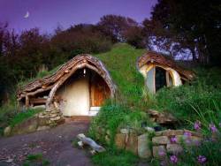 Skoghaxa:   Woodland House In Wales, Uk- The Hobbit House Was Created By 32 Year-Old