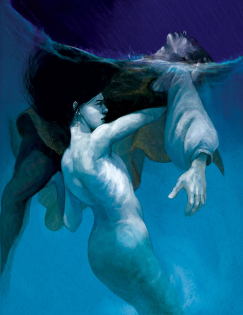 raisetherabbithearts:  alpha-minuz:  The Little Mermaid  by  Elizabeth Sherry / Blog  I love the original little Mermaid tale 