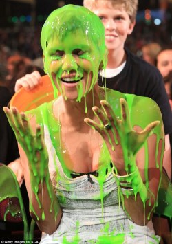 Halle Berry slimed