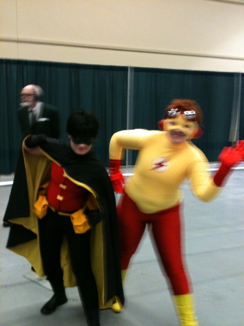 I am so happy about how the blur turned out. Emileesaurus as Robin and Ryface as Kid Flash.