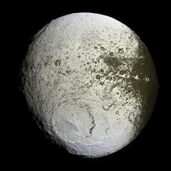 n-a-s-a:  The Strange Trailing Side of Saturn’s Iapetus  Credit: Cassini Imaging Team, SSI, JPL, ESA, NASA  