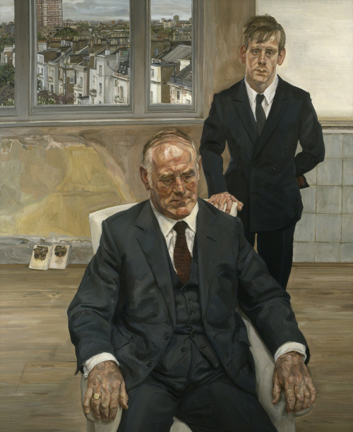 brazenswing:  Lucien Freud: Two Irishmen in W11, 1984-85. 