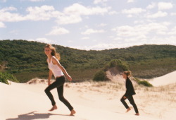 freyaloveschamomile:  My friend Oli and I on the dunes at Hat Head, Australia. It was taken by our lovely friend and photographer Jared Lemon. It was one of the best days of my life.  magic