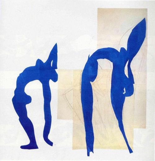 simultaneousvisions: Henri Matisse, Blue Nudes Gouache découpée 1952 