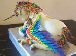 colorgasmfreakbrony:  bronyhood:  mellydash:  This is what happens when you get Pinkie Pie, Rainbow Dash and Celestia to fuck eachother. A rainbow Winged Unicorn made out of cake.  CANNOT UNSEE. OH GOD.  ALL OF MY SUGARY CRAVES   I want this. So bad Maybe