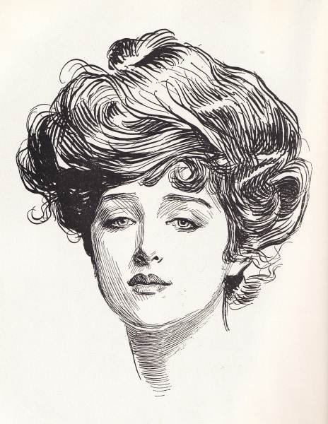 paperimages:  The original Gibson Girl - Evelyn Nesbit was a beautiful teenage showgirl
