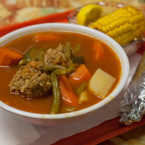 Albondigas Mexican Meatball Soup at La Borinqueña Mex-icatessen & Specialty Shop, 582 7th Street, Oakland, CA.