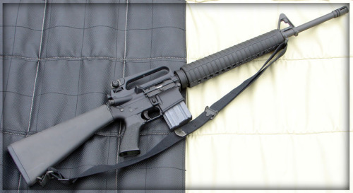 gunrunnerhell - Colt AR-15 HBAR (Note the heavy barrel on this...