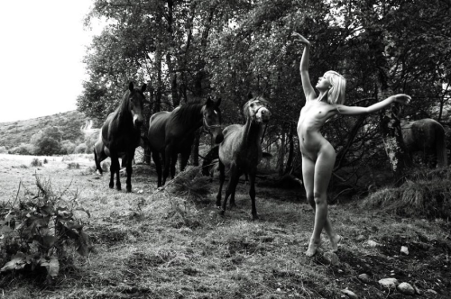 Porn nakedgirlswithhorses:  credit here :)  photos