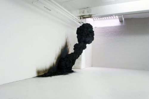 alecshao:Olaf Brzeski - Dream: Spontaneous Combustion, 2009, resin and soot Via 