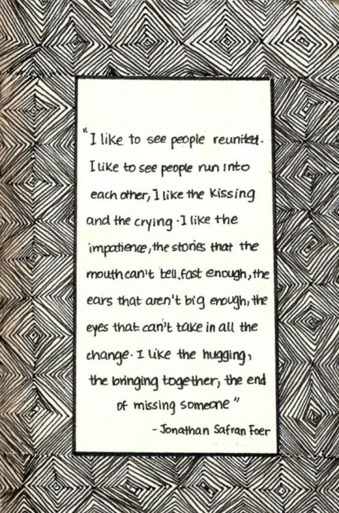 smallframe:  pulmonaire:  Missing Someone by Jonathan Safran Foer  10 more days. Holy crap 10 more days. 