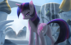 caffeinatedqueer:  Twilight Sparkle in Canterlot