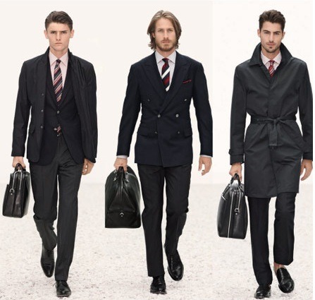 masculinewardrobe:  Bag toting masculinity. Courtesy of Ermengildo Zenga. 