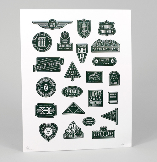 We’ve just posted Dan Cassaro’s letterpress prints from the show in the shop.