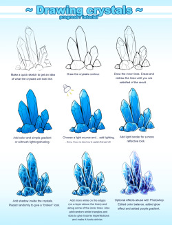 ionosphere-negate:  Crystals Progress Tutorial andCrystal Progress respectively Both by *Pikishi - I saw some tutorials for crystals on my dash, so I though I’d share these, since I remembered them. 