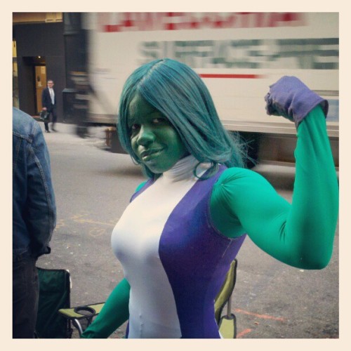 midtowncomics: She-Hulk is in line for the Avengers vs X-Men launch! (Taken with instagram)