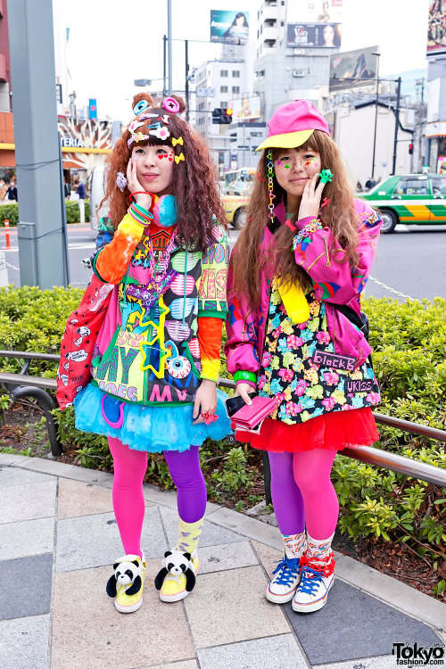deadlybite: Harajuku Rainbow Decora Color Explosion Girls (Source: Tokyo Fashion)