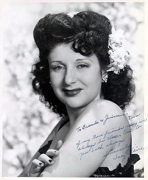  Inez Claire Portrait photo signed to Brenda &amp; Jimmie: “Two of my true